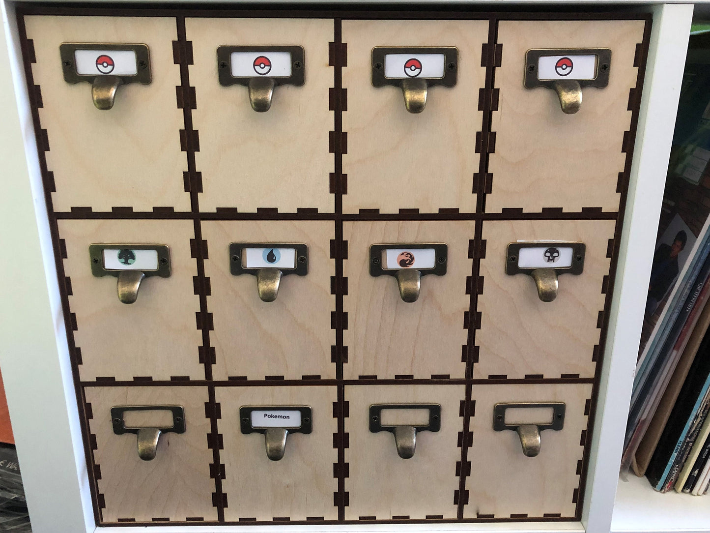 12 drawer Trading Card Cabinet - Kallax Insert