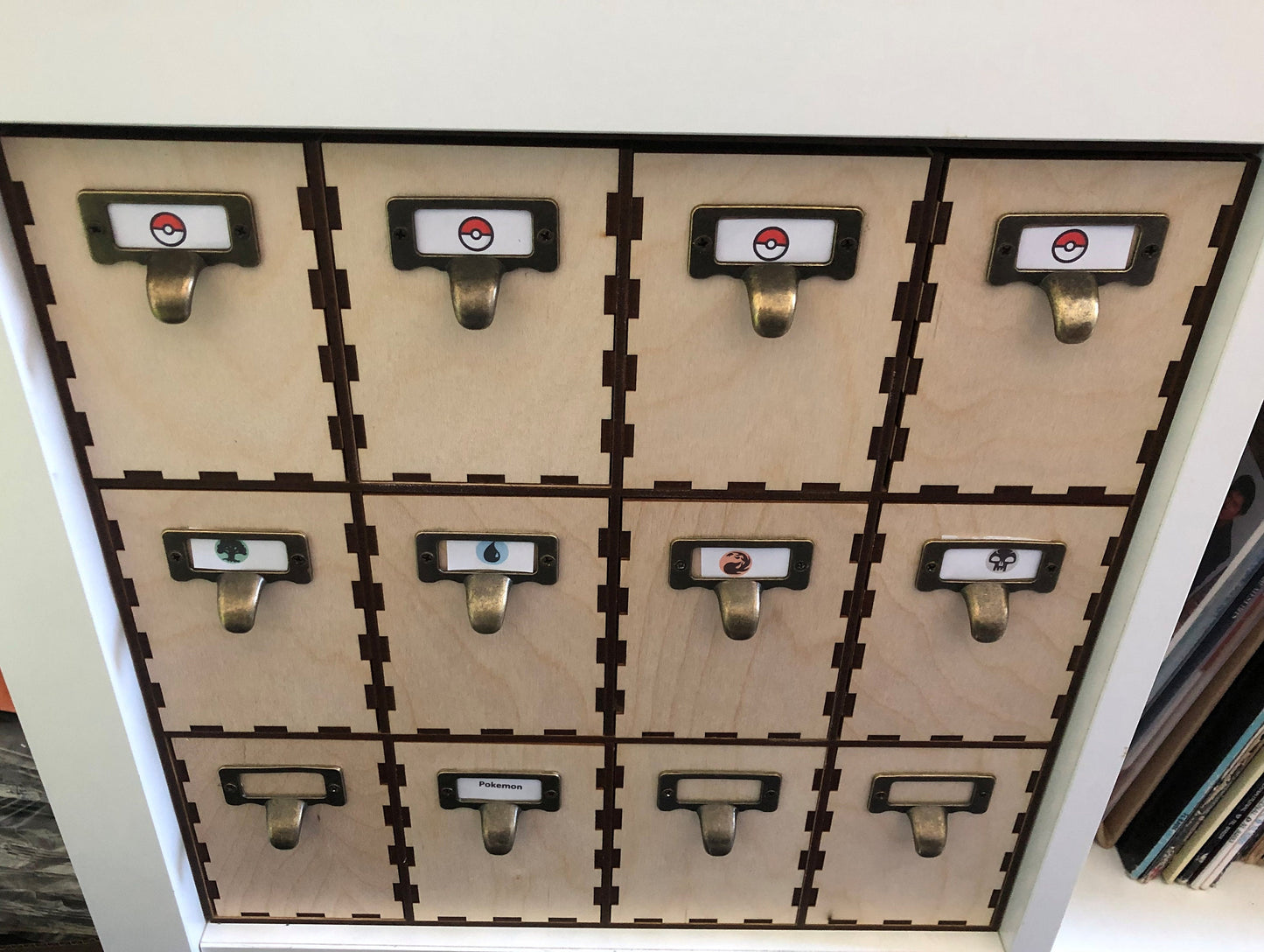 12 drawer Trading Card Cabinet - Kallax Insert