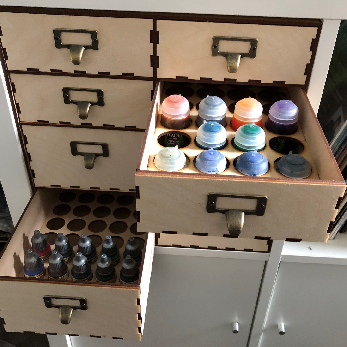 8 Drawer Mixed Paint Cabinet - Kallax Insert