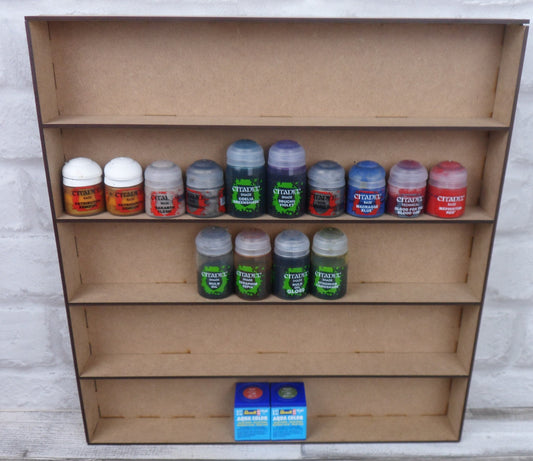4 & 5 Wall paint stand shelf units