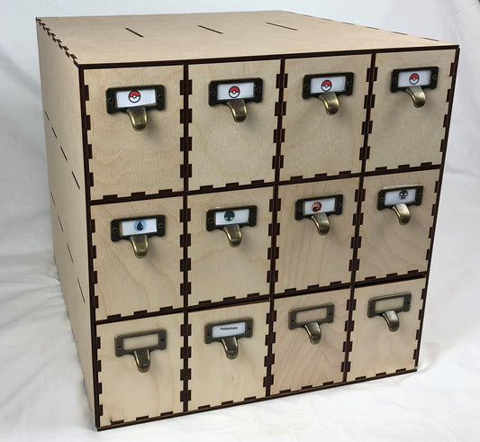 12 drawer Trading Card Cabinet - Kallax Insert