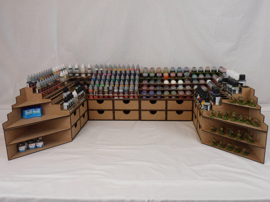 Mega Desk Set - With Finishing Ends - Modular Setup