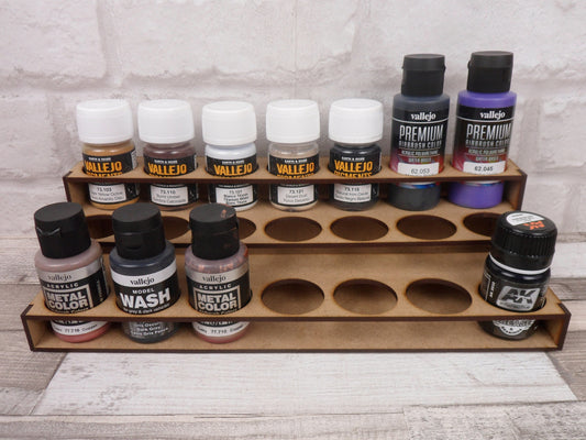 Vallejo wash, Pigments, Liquitex inks, and AK 36mm Paint Stand - 3 Tier