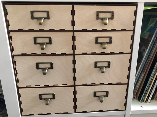 8 Drawer Mixed Paint Cabinet - Kallax Insert