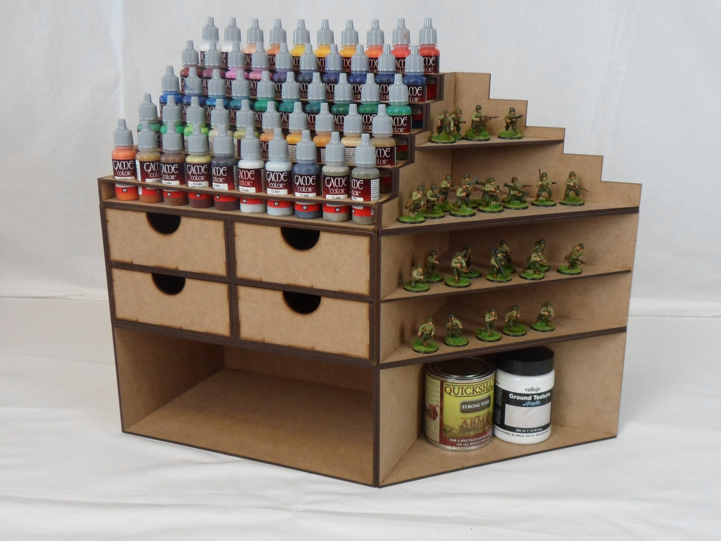 Ultimate Desk Set With Hutches & Finishing Ends - Modular Setup