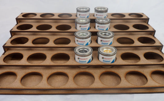 Humbrol enamel paint stand - 5 tier