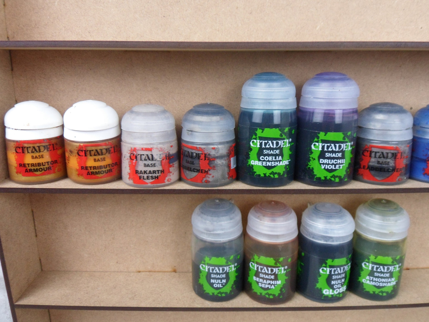 4 & 5 Wall paint stand shelf units