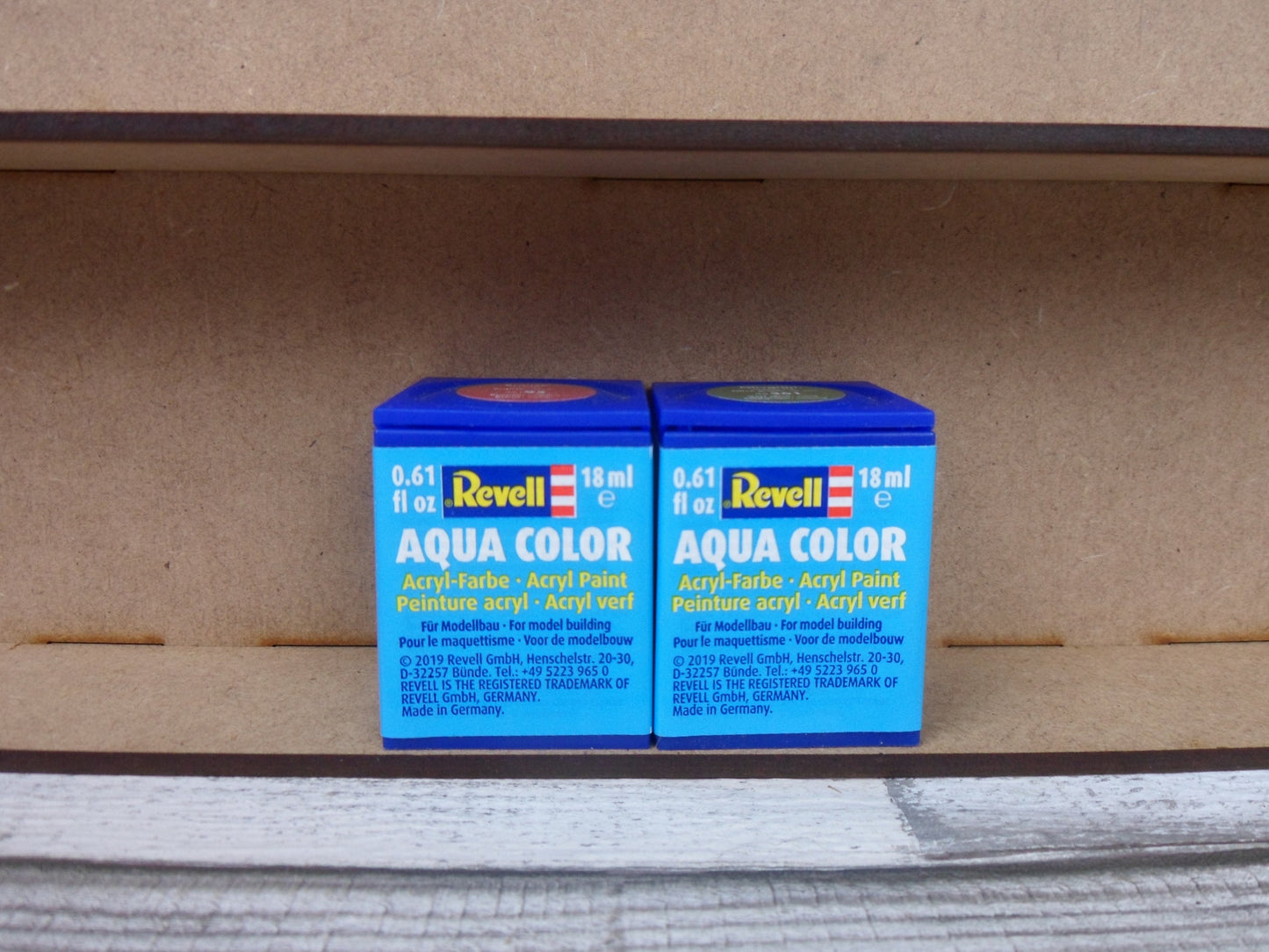 4 & 5 Wall paint stand shelf units