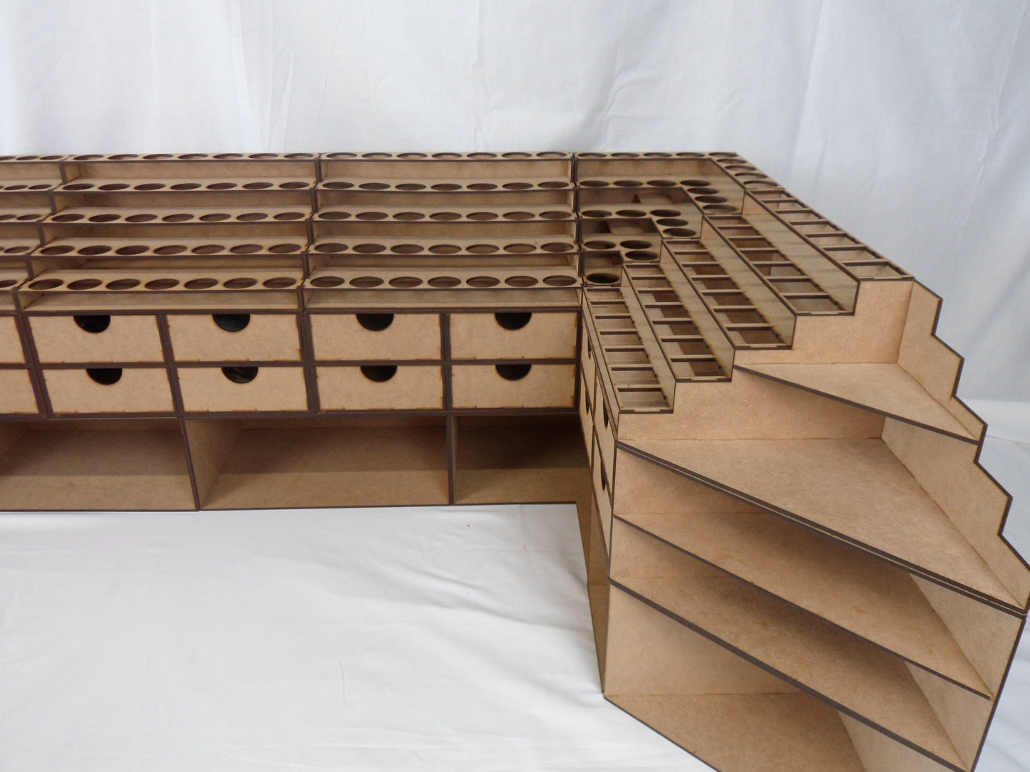 Ultimate Desk Set With Hutches & Finishing Ends - Modular Setup