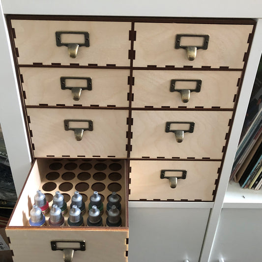 8 Drawer Mixed Paint Cabinet - Kallax Insert