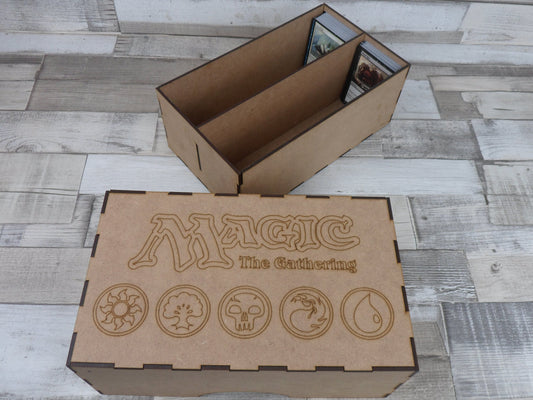 MTG Toploader sleeved trading card storage box