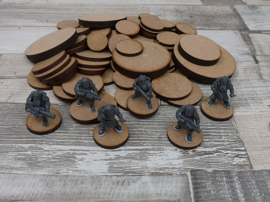 Mixed Round wargaming terrain bases