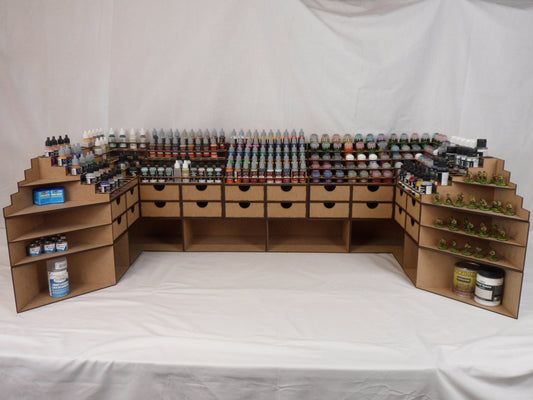Ultimate Desk Set With Hutches & Finishing Ends - Modular Setup